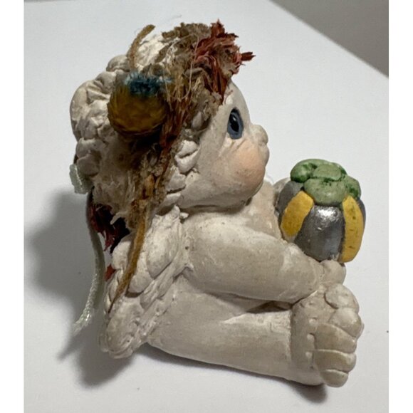 Cast Art Industries Dreamsicle Cherub with Present. 1.5” Vintage 1996 - Picture 4 of 9